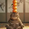 Cat doing yoga diamond painting kit | cute relaxing cat