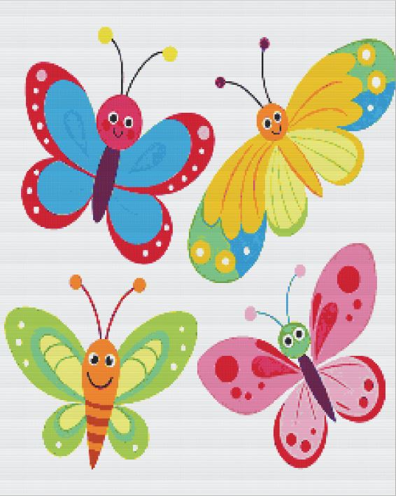 Colorful butterflies Diamond Painting Kits