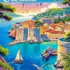 Croatia poster diamond painting kit celebrating Croatian pride