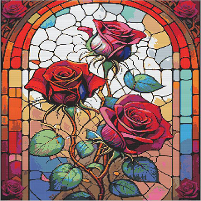Finished sparkling diamond painting