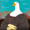 Mona Lisa goose diamond painting kit — funny goose portrait inspired by the Mona Lisa