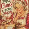Mrs. Claus Secret Stash Christmas diamond painting kit