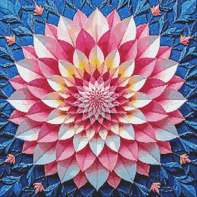 Finished sparkling diamond painting