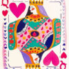 Pink poker diamond painting kit — stylish playing cards with vibrant pink details