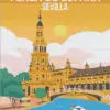 Plaza De Espana Sevilla diamond painting kit — grand Spanish architecture and scenic plaza