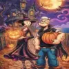 Popeye the Sailor Man and Olive diamond painting kit
