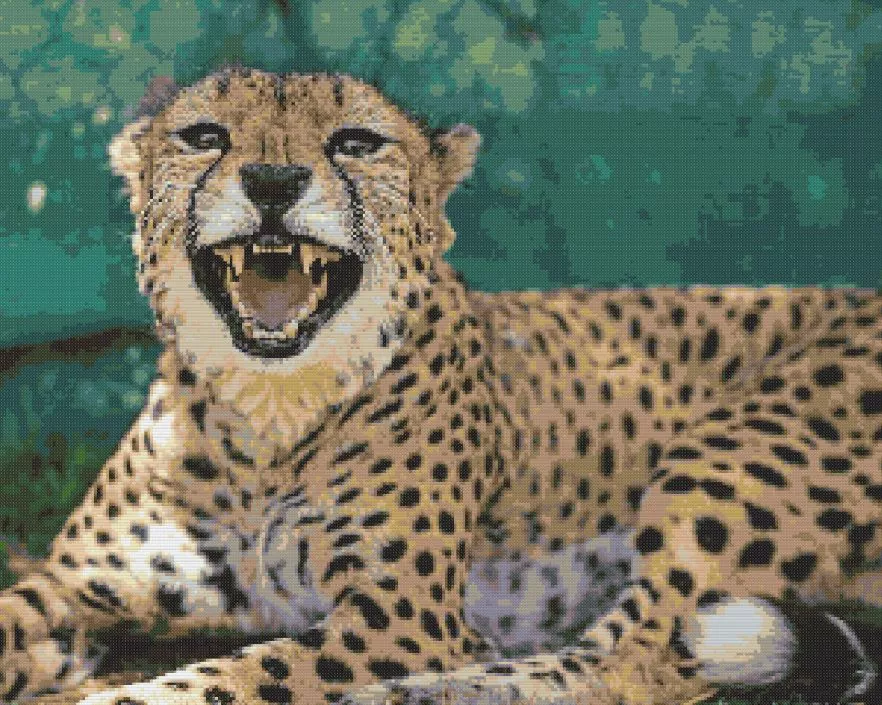 Roaring Cheetah Diamond Painting Kit