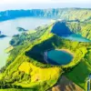 Azores diamond painting kit — volcanic crater lakes and green hills on Sao Miguel Island