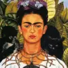 Frida Kahlo diamond painting kit — Self-Portrait with Thorn Necklace and Hummingbird