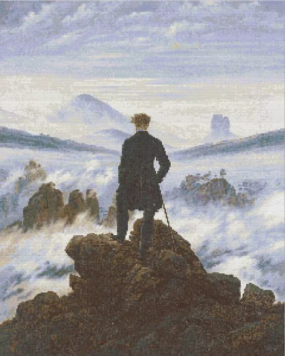 The Wanderer Above the Sea of Fog Diamond Painting