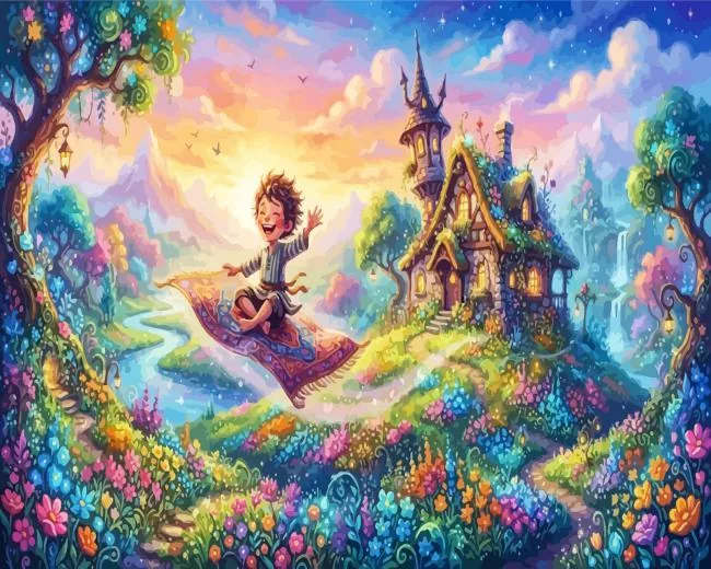 The flying carpet Diamond Painting Flying Carpet Diamond Painting Kit