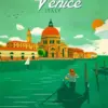 Venice City Of Water diamond painting kit — scenic canals with gondolas and historic Italian architecture