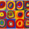 Wassily Kandinsky Color Study diamond painting kit — colorful abstract circles with bold geometric forms