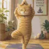 Cute cat doing yoga diamond painting kit | adorable relaxing catCute cat doing yoga diamond painting kit | adorable relaxing cat