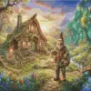Dwarf man diamond painting kit - charming fantasy character