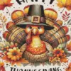 Happy Thanksgiving diamond painting kit - festive autumn holiday design