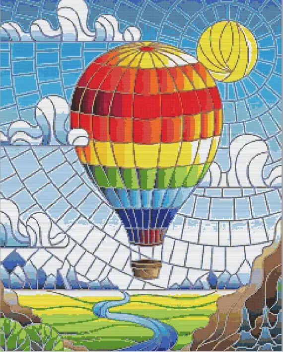 Air Balloon Flight Diamond Paints