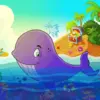 Baby whale diamond painting kit with cute ocean details