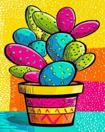 Cactus Art Diamond Painting Kit