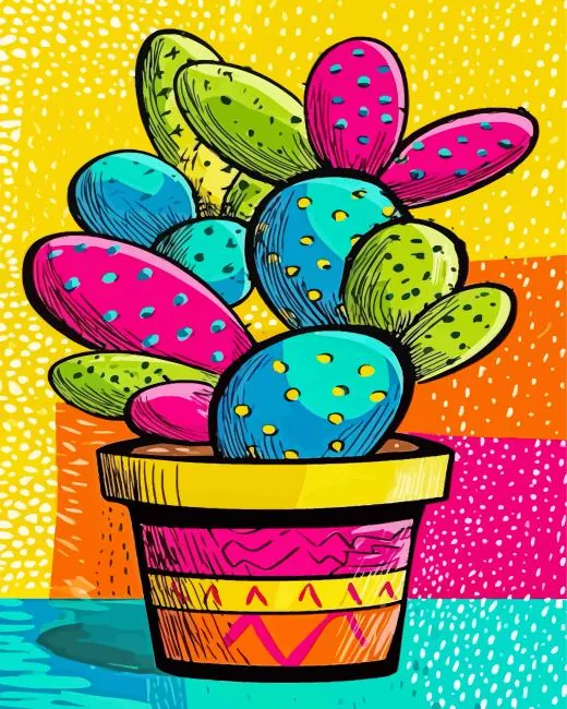 cactus art Diamond Painting