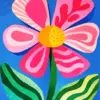 Elegant pink flower diamond painting kit with soft colors and 5D sparkle. Full-drill, square or round, all sizes. Lifetime replacement drills