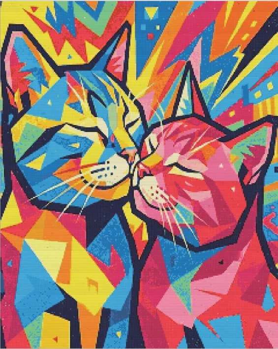 romantic cats Diamond Paints